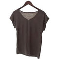 Black Women's 3-Piece Solid V-Neck T-Shirt Set! | Wowcher