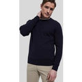 Navy Mens Wool & Cashmere Blend Crew Neck Jumper  Size XS
