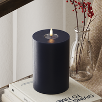 LED Bougie pilier Ø 10 x 15 cm Bleu roi