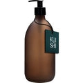 Frosted Amber Glass Pump Bottle