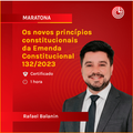 Os novos princípios constitucionais da Emenda Constitucional 132/2023