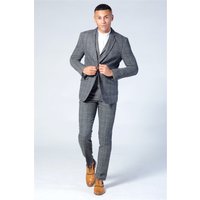 Cavani Albert Grey Tweed Three Piece Suit Short