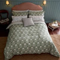 Joules Juliette Stamp Double Duvet Cover Set, Green