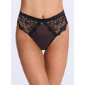 Boux Avenue Passion lace high waisted thong - Black - 06