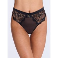 Boux Avenue Passion lace high waisted thong - Black - 06