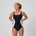 Maillot de bain Femme Colourblock Contour noir/blanc