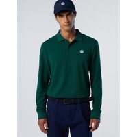 North Sails - Polo a maniche lunghe con letteringNorth SailsForest biomeS