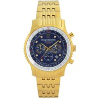 Krug-Baumen Air Traveller Diamond 46mm 610104DS Heren Horloge