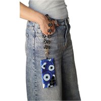 Acrylic Metal Chain Phone Strap - Black by Goddiva Accessories