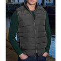 Men's 100% Recycled Dark Grey Quilted Gilet - Size: XXL  - Savile Row Company