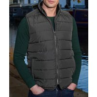 Men's 100% Recycled Dark Grey Quilted Gilet - Size: XXL  - Savile Row Company