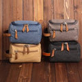 hot sale Washed Canvas Shaving Kit Bags Shower and Toiletry cosmetic multi functional toiletry waterproof bag