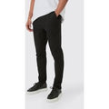 Pantalón Ligero Elástico Ajustado Con Cintura Elástica, Negro