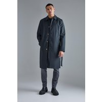Gabardina Clásica Con Cinturón, Negro