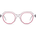 Eliseo Clear Geometric Eyeglasses | EYDOLOGY