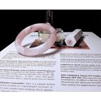 Rose Quartz Crystal Bangle