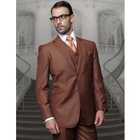 Statement Big & Tall Mens 100% Wool 3 Piece Fashion Suit
