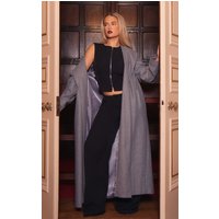 Premium Black Woven High Waist Tailored Trousers