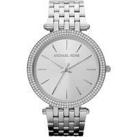 Michael Kors MK3190 Darci Quartz Watch - Stainless Steel, Diamond Bezel, Water-Resistant, 39mm Luxury Silver Ladies Watch | Wowcher