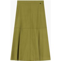 Jupe midi taille haute effet suede