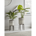 Ombre Whitewashed Standing Planter - Large