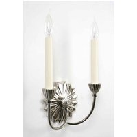 Etoile N821 Traditional Solid Brass Nickel Plated 2 Light Wall Light