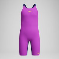 Combinaison partielle Fille Fastskin Endurance+ Max à dos ouvert violet/bleu marine