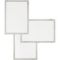 Casa Padrino Luxus Spiegel Neo Klassisch 80 x H 96 cm Edelstahl vernickelt - Wandspiegel - Luxus Hotel MÃ¶bel Collection
