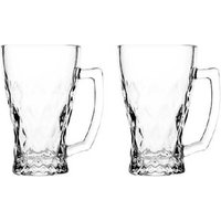 4-Piece Lucente Alpina Crystalline Glass Cup Set - 250ml, Dishwasher-Safe, Contemporary Tableware | Wowcher