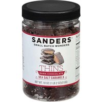 Sanders Dark Chocolate Sea Salt Caramels 18 oz - Premium Candy