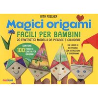 Magici origami. Facili per bambini. 20 fantastici modelli da piegare e colorare. Ediz. a colori. Con 100 fogli di carta per origami