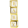 BABY Ballonnen Box (Goud)