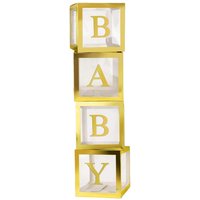 BABY Ballonnen Box (Goud)