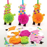 Lovely Llama Pom Pom Kits  (Pack of 3) Craft Kits