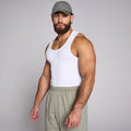 MP Men's Lift Ribbed Muscle Fit Tank - White - M