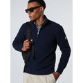 North Sails - Maglione a costa inglese con mezza zipNorth SailsNavy blue4XL