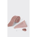 Burton Men's Pink Tie With Pocket Square and Pin