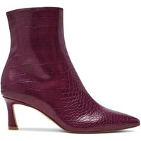 STEVE MADDEN Women's 'Lulah Ankle Boot Wine' Leather Boots in Wine | Size: 4