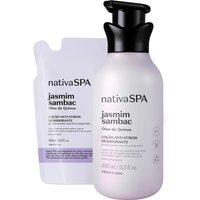Combo Nativa SPA Jasmim Sambac: Loção Corporal 400ml + Refil 400ml