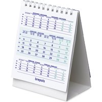 3-Maandsbureaukalender 2027 Brepols 10.5x13cm