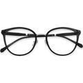Melissa Crystal Grey Round Eyeglasses | EYDOLOGY