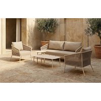 Darcy 5 Seater Woven Garden and Aluminium Sofa and Armchair Set