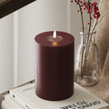 LED Bloklys Ø 10 x 15 cm Bourgogne