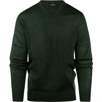 Steppin' Out Trui V-hals Merinowol Donkergroen - maat 3XL