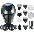 7D Rechargeable Waterproof Men's Electric Shaver & Beard Trimmer Kit - Wet/Dry, Cordless, Multi-Head | Wowcher