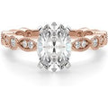 Anillo de Compromiso Corte Ovalado 1.75 ct Infinite Love Diamante de Laboratorio Oro Rosa 585 (14K)