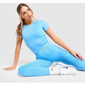Nike Pro Training Seamless T-Shirt, blauw