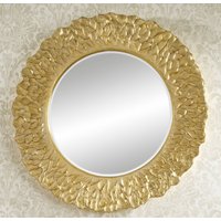 Casa Padrino Hotel / Restaurant Spiegel Gold Rund Ã 110 cm - Luxus QualitÃ¤t Runder Spiele