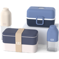 Set Lunchboxen Eltern-Kind blau