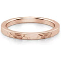 Alianza Martillada Flat 2 MM Oro Rosa 585 (14K)
